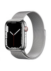 Умные часы Apple Watch Series 7 41 мм Silver Stainless Steel Case with Milanese Loop, серебристый