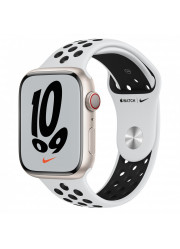 Умные часы Apple Watch Series 7 45 мм Aluminium Case with Starlight NIKE, сияющая звезда