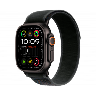 Apple Watch Ultra 2 (2024) GPS + Cellular 49 мм Black Titanium Case with Black Trail Loop Medium