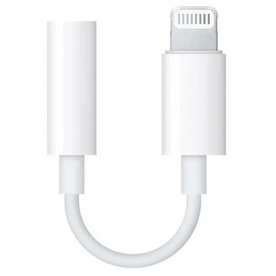 Переходник Apple Lightning - mini jack 3.5, белый